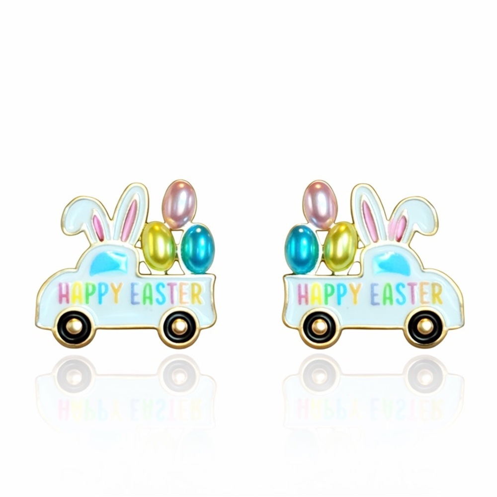 ⚜️ Easter Bunny Truck Earrings